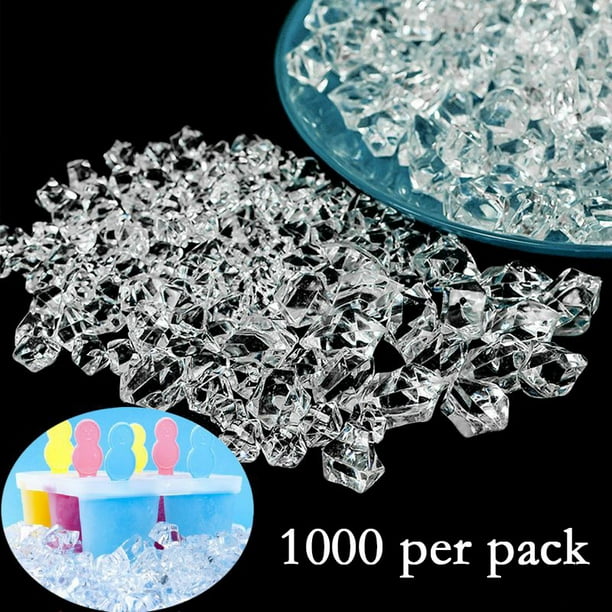 150X Acrylic Crystal Ice Rock Stones For Aquarium Vase Gems Table Decoration UK!
